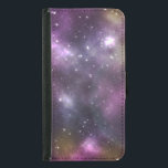 Colorful Cool Nebula and Stars in Space Wallet Phone Case For Samsung Galaxy S5<br><div class="desc">A luminous ethereal image containing many sparkling glittering star clusters and nebula, found far off in deep space. Bright vivid colors of bright pink, soft lavender, royal purple, with some copper and gold hues too. This beautiful and striking image of a galaxy would appeal to astronomy buffs, geeks and those...</div>