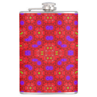 Colorful cool pattern hip flask