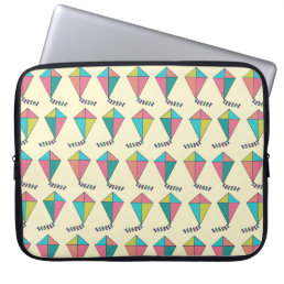 Colorful Cool Retro Kite Pattern Laptop Sleeve