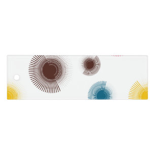 Colorful, cool, trend urban brush strokes circles ruler