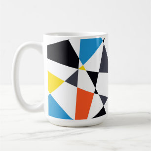 Colorful, cool, trendy, modern geometric shapes coffee mug