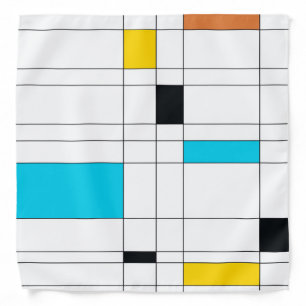 Colorful, cool, trendy, modern illustration art bandana