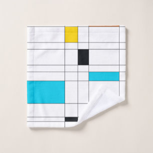 Colorful, cool, trendy, modern illustration art wash cloth