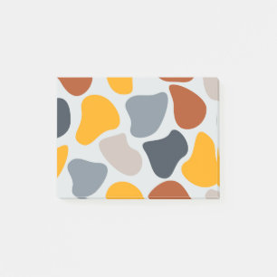 Colorful, cool, trendy, modern organic geometric post-it notes