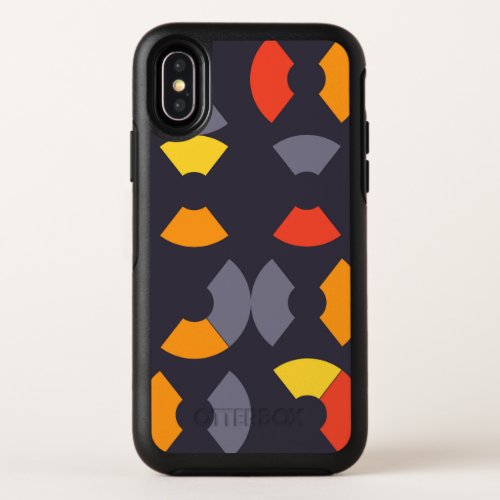 Colorful cool trendy modern urban circular art OtterBox symmetry iPhone x case