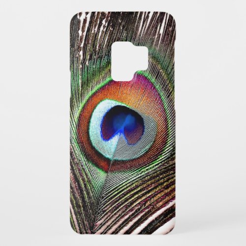 Colorful Copper Peacock Feather Case_Mate Samsung Galaxy S9 Case
