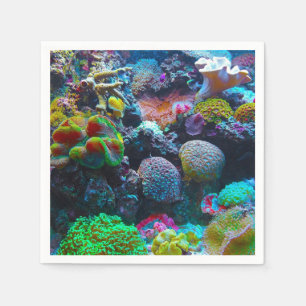Colorful Coral Napkins