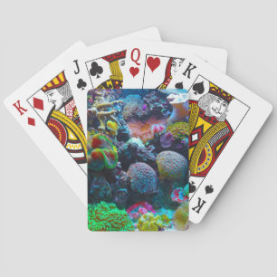Colorful Coral Poker Cards