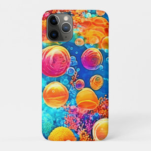 Colorful Coral Reef Bubbles iPhone 11 Pro Case
