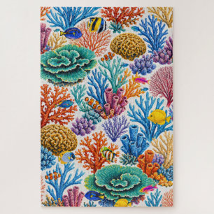 Colorful Coral Reef Tropical Fish Jigsaw Puzzle