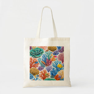 Colorful Coral Reef Tropical Fish Tote Bag