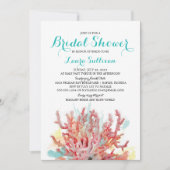 Colorful Coral Reef Watercolor | Bridal Shower Invitation (Front)