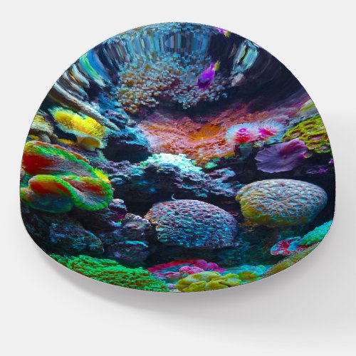 Colorful Coral Under the Sea Paperweight