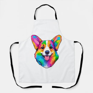 Colorful Corgi Apron