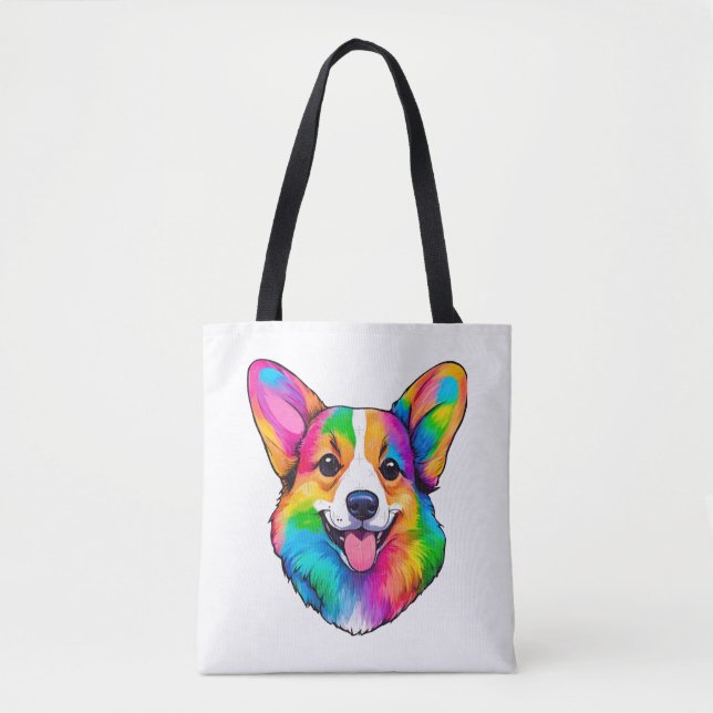 Colorful Corgi   Tote Bag (Front)