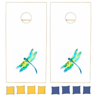 Colorful cornhole set