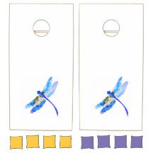 Colorful cornhole set