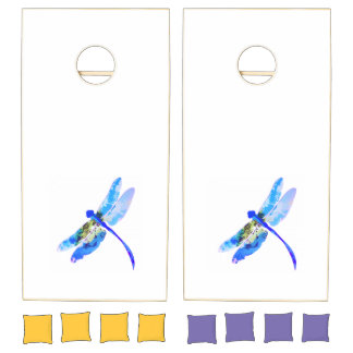 Colorful cornhole set