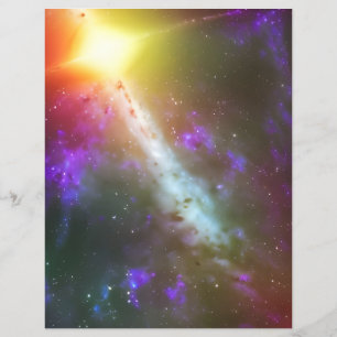 Colorful Cosmic Dreams Scrapbook Paper