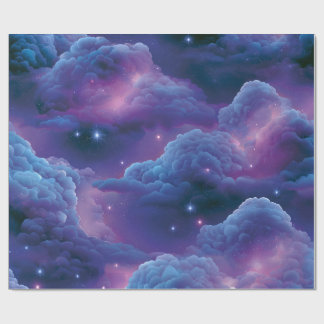 Colorful Cosmic Nebula Wrapping Paper