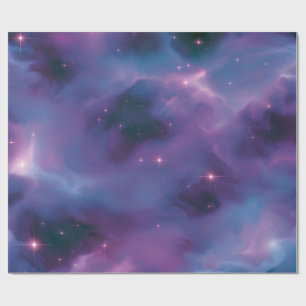 Colorful Cosmic Nebula Wrapping Paper