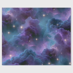 Colorful Cosmic Nebula Wrapping Paper