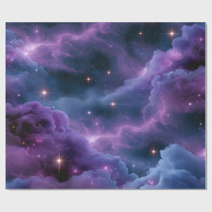 Colorful Cosmic Nebula Wrapping Paper