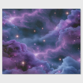 Colorful Cosmic Nebula Wrapping Paper