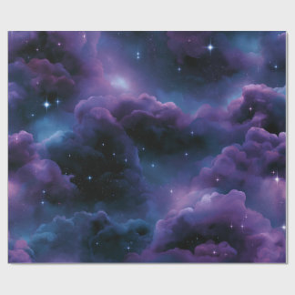 Colorful Cosmic Nebula Wrapping Paper