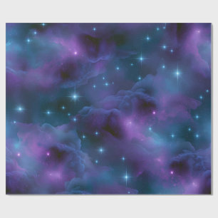 Colorful Cosmic Nebula Wrapping Paper