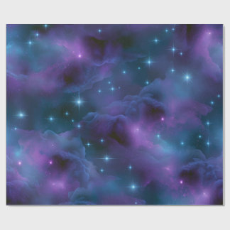 Colorful Cosmic Nebula Wrapping Paper
