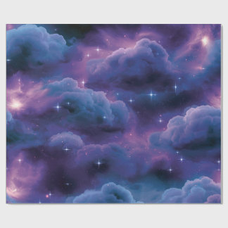 Colorful Cosmic Nebula Wrapping Paper