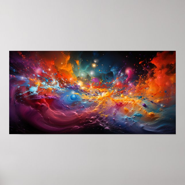 Colorful Cosmic Poster (Front)