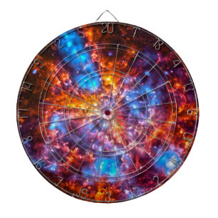 Colorful Cosmos Dart Board