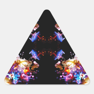 Colorful CosmosColorful Cosmos Triangle Sticker