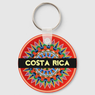 Colorful Costa Rica Keychain