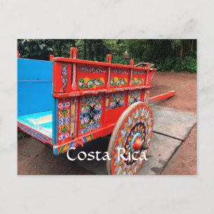 Colorful Costa Rica Oxcart Postcard
