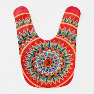 Colorful Costa Rican Art Baby Bib