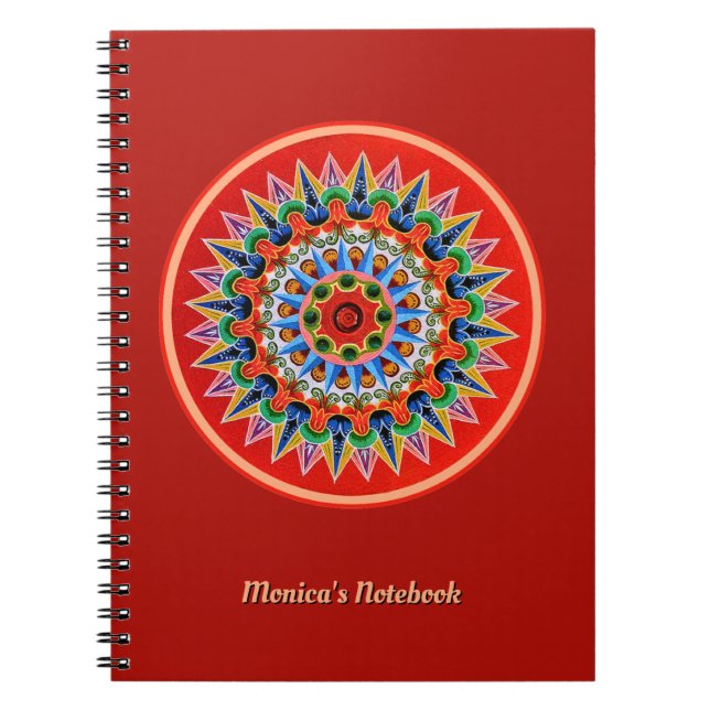 Colorful Costa Rican Art Notebook w/out your text (Front)