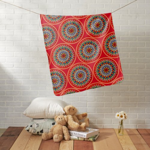 Colorful Costa Rican Art Swaddle Blanket