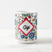 Colorful cottage core flowers