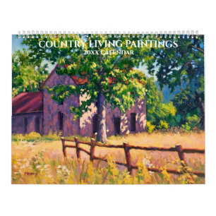 Colorful Country Living Painting Calendar