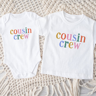 Colorful Cousin Crew Matching Family Baby T-Shirt