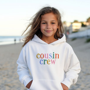 Colorful Cousin Crew Matching Family Hoodie