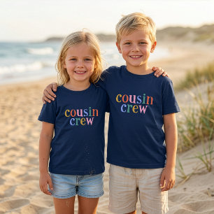 Colorful Cousin Crew Matching Family T-Shirt