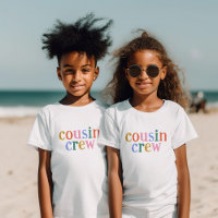 Colorful Cousin Crew Matching Family