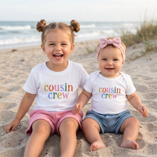 Colorful Cousin Crew Matching Family T-Shirt