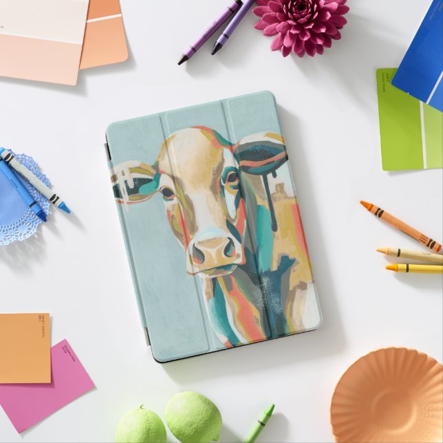 Colorful Cow iPad Pro Cover (Desk)