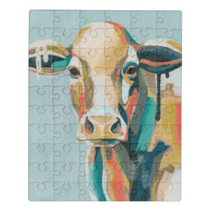 Colorful Cow Jigsaw Puzzle
