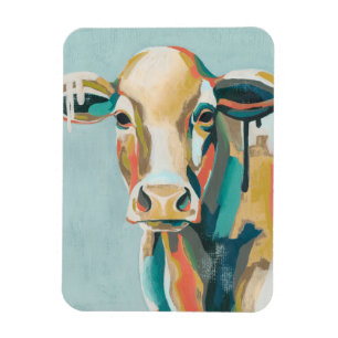 Colorful Cow Magnet